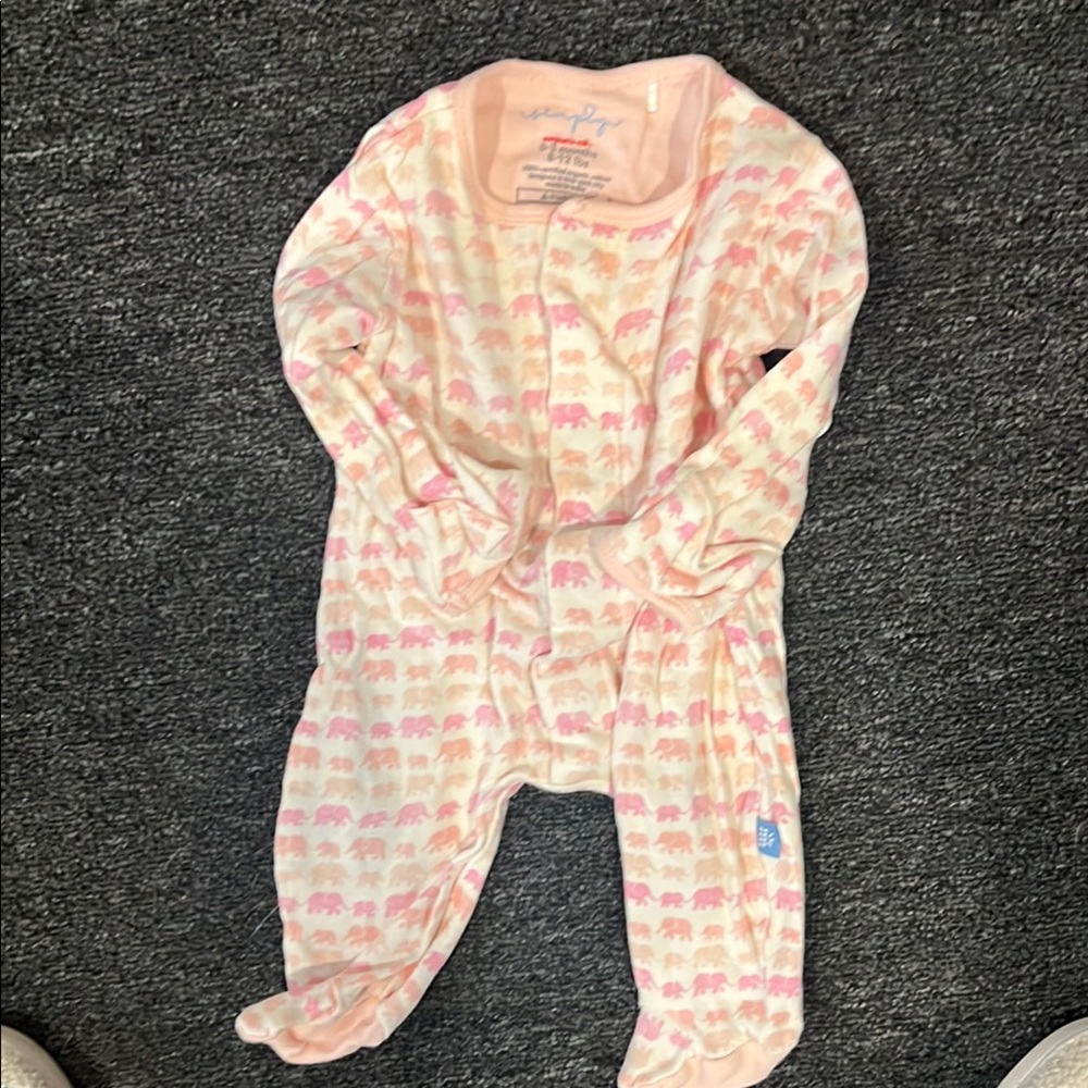 Magnetic Me Pink One Piece Footies with Soft Fabric and Zipper Closure